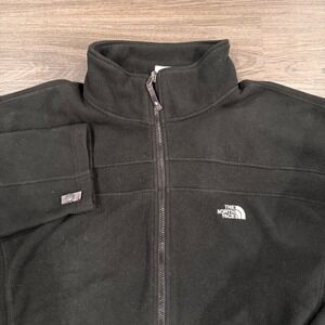 The North Face TKA 200 Fleece Jacket Black Full Zip Men's XXL